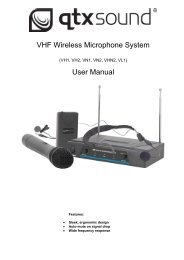 VHF Wireless Microphone System User Manual