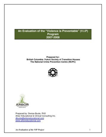 An Evaluation of the VIP Program (2007-2008 - BC Society of ...