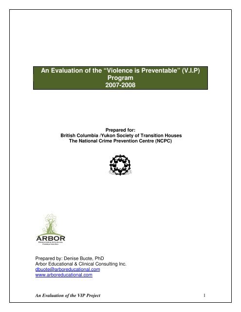 An Evaluation of the VIP Program (2007-2008 - BC Society of ...