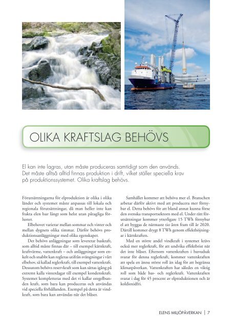 Den svenska elens miljÃ¶pÃ¥verkan (broschyr, pdf, 1 ... - Svensk energi