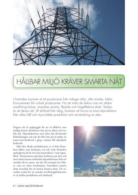 Den svenska elens miljÃ¶pÃ¥verkan (broschyr, pdf, 1 ... - Svensk energi