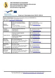 Contact info 2013-14 document - erasmus