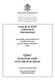 Effatá! La persona sorda en la vida de la Iglesia