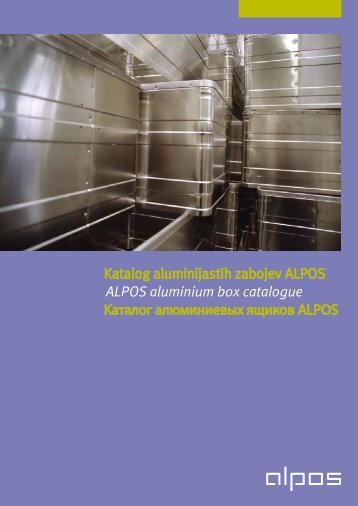 Katalog aluminijastih zabojev ALPOS ALPOS aluminium box ...