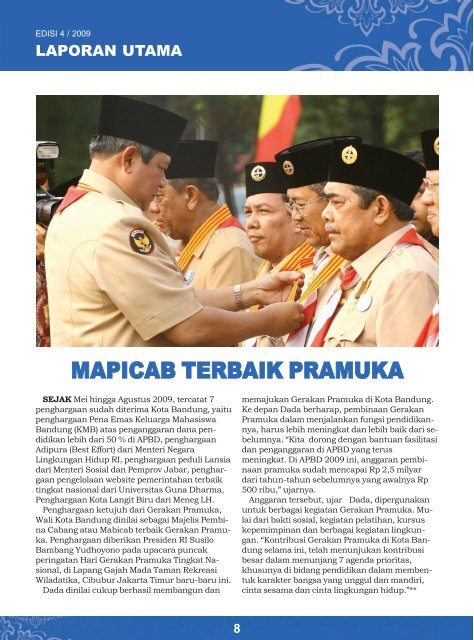 10 Penghargaan yang diterima Pemerintah Kota Bandung, SWARA ...