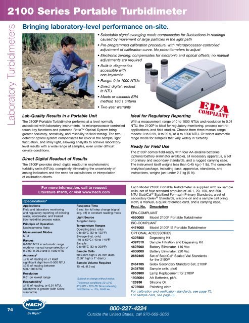 Laboratory & Field Instruments: Meters & Probes - ECA Service