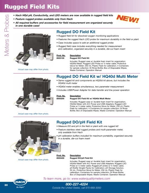 Laboratory & Field Instruments: Meters & Probes - ECA Service