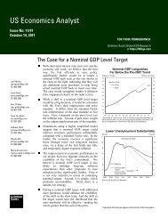 Goldman-Sachs Economic Forecasting Plan