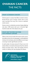 OVARIAN CANCER: the facts - Cancer Australia