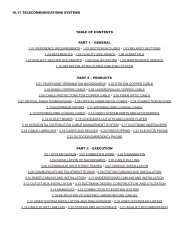 16.11 telecommunications systems table of contents part 1 – general ...