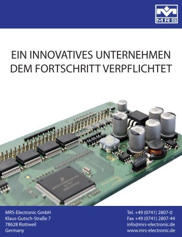 MRS Electronic GmbH: Katalog Kfz/ Nutzfahrzeug-Produkte