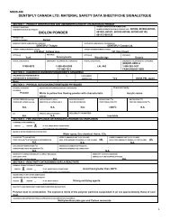 dentsply canada ltd. material safety data sheet/fiche ... - Henry Schein