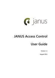 JANUS Access Control User Guide - Grostech.com