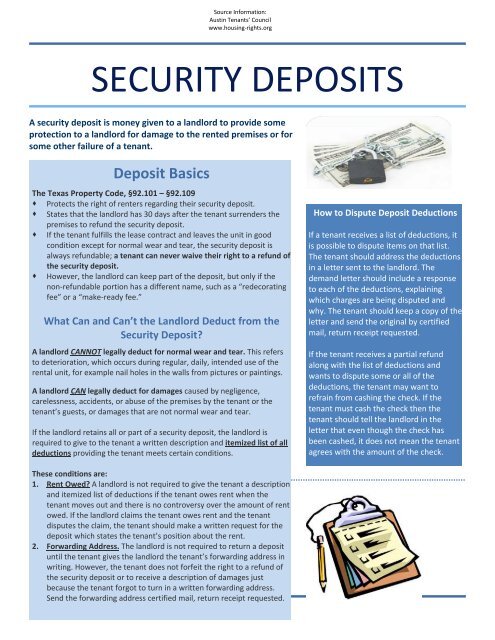 Security Deposits 101: What is Normal Wear & Tear and Property