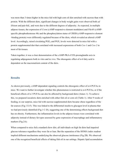 The obesogenic effects of polyunsaturated fatty acids are dependent ...