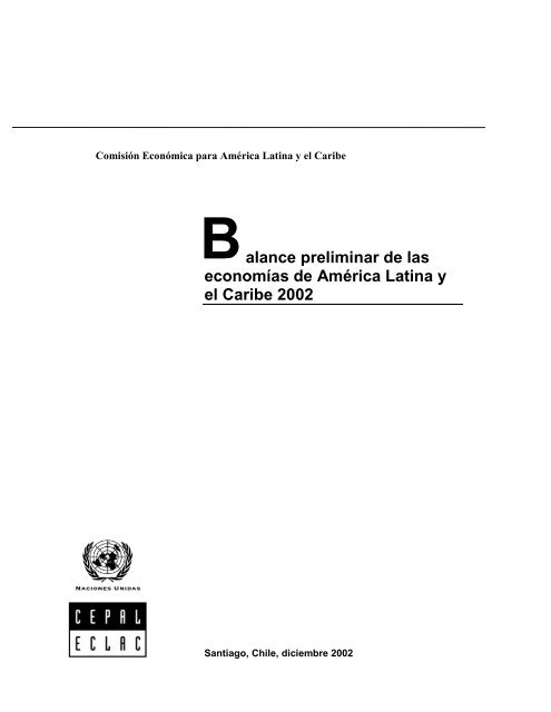 alance preliminar de las economías de América Latina y el Caribe ...