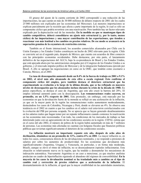 alance preliminar de las economías de América Latina y el Caribe ...