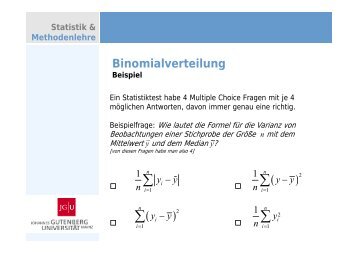 n - Methodenlehre und Statistik