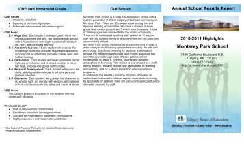 Monterey Park School - Calgary Board of Education