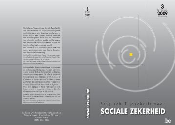 Nummer 3/2009 - FOD Sociale Zekerheid