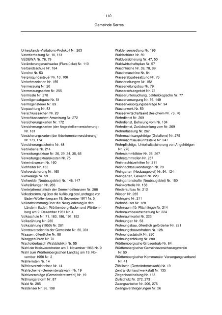 Findbuch SER - Landratsamt Enzkreis