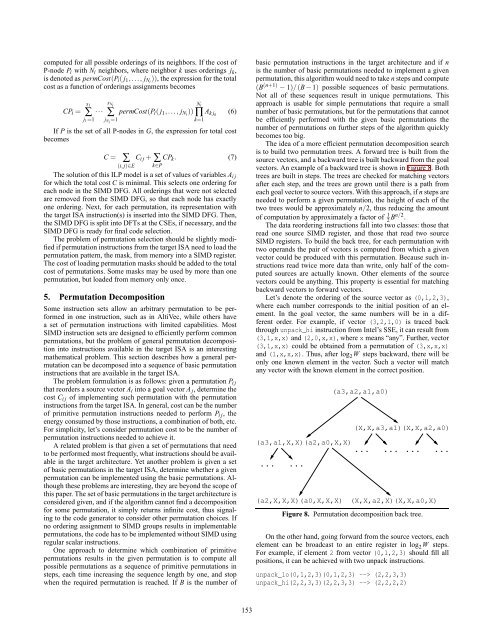 Generation of permutations for {SIMD} processors - Embedded ...