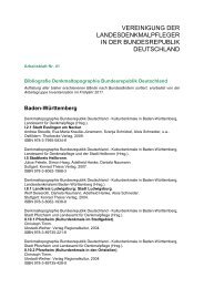 Denkmaltopographie Bundesrepublik Deutschland - Kulturdenkmale in ...