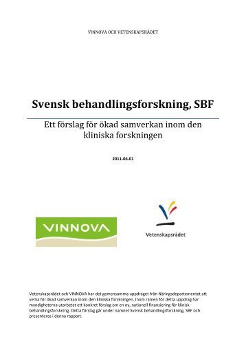 Svensk behandlingsforskning, SBF - Vinnova