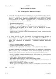 Choix intertemporels â Exercices corrigÃ©s