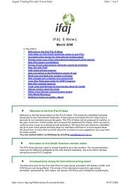 Page 1 IFAJ E-News March 2006 In this edition • Welcome to the first ...
