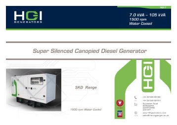 SKD (1500rpm) HGI-07 - HGI Generators