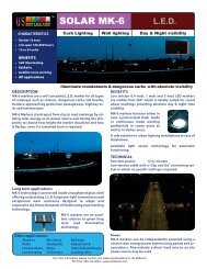 LED Jersey barrier lights - US Reflector