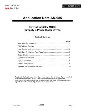 Application Note AN-985