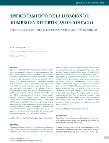 ENFRENTAMIENTO DE LA LUxACIÃ³N DE HOMBRO EN ...