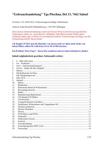 Tga Pitschna, Del 13, 7462 Salouf - Ferienparadies Del. Natur pur