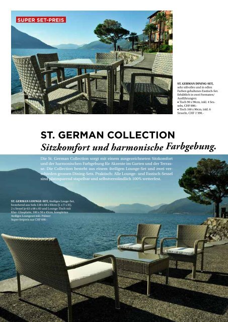 Teakland.ch - Lounge Gartenmöbel Katalog 2015 Schweiz