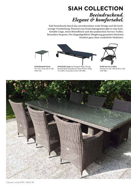 Teakland.ch - Lounge Gartenmöbel Katalog 2015 Schweiz