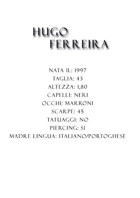 Book Hugo Ferreira --