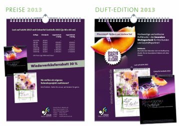 Hochwertige und exklusive Duftdrucke - Duftkalender