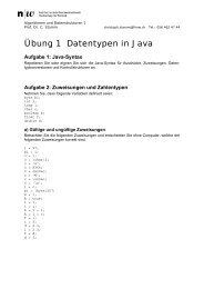 Ãbung 1 Datentypen in Java