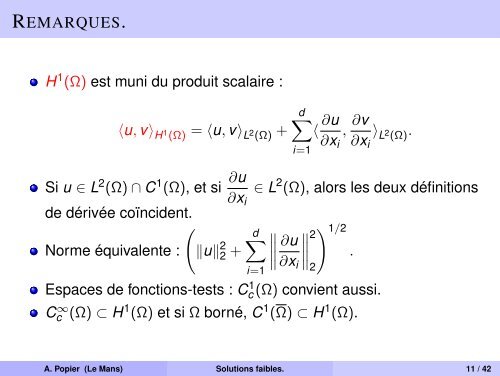 Espaces de Sobolev, Formulation variationnelle des EDP.