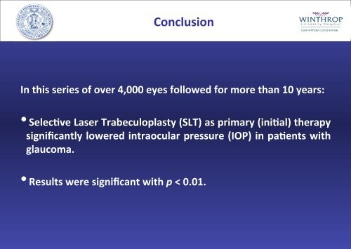 Selective Laser Trabeculoplasty as Primary Therapy in Patients with ...