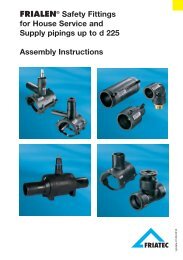 FRIALEN® Safety Fittings for House Service and Supply ... - Friatec