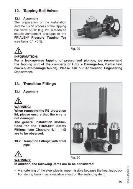 FRIALEN® Safety Fittings for House Service and Supply ... - Friatec