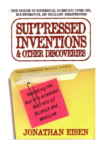Eisen-Suppressed-Inventions-and-other-Discoveries-True-Stories-of ...