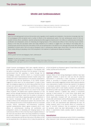 The Ghrelin System - Touch Endocrinology