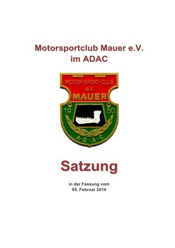 Satzung