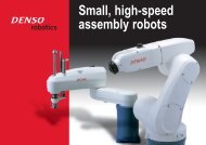 Denso Robots and Specifications - Cincinnati Automation