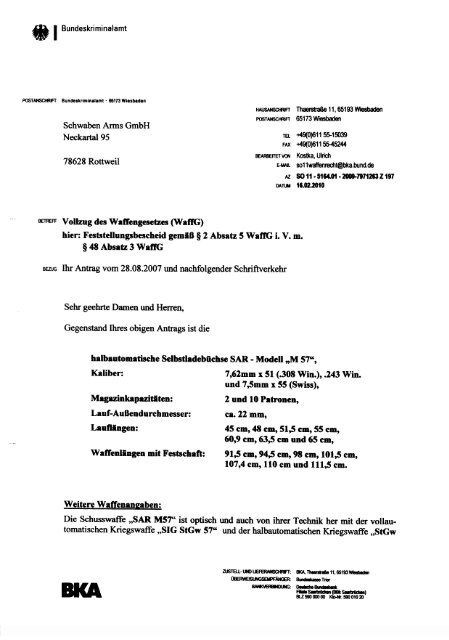 ß I Bundeskriminalamt - Schwaben Arms