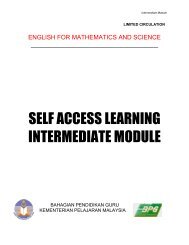 self access learning intermediate module - SMK Bukit Jambul